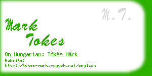 mark tokes business card