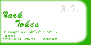 mark tokes business card